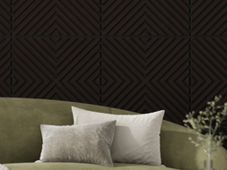 Mexen Linea 01 panel ścienny akustyczny 60 x 60 cm (4szt.), filc 9 mm, fornir techniczny, Czarny Dąb - S110-60607-01-046
