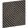 Mexen Linea 03 panel ścienny akustyczny 60 x 60 cm (4szt.), filc 9 mm, fornir techniczny, Szary Dąb - S110-60607-03-043