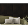 Mexen Linea 03 panel ścienny akustyczny 60 x 60 cm (4szt.), filc 9 mm, fornir techniczny, Czarny Dąb - S110-60607-03-046