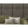 Mexen Linea 05 panel ścienny akustyczny 60 x 60 cm (4szt.), filc 9 mm, fornir techniczny, Szary Dąb - S110-60607-05-043
