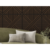 Mexen Linea 05 panel ścienny akustyczny 60 x 60 cm (4szt.), filc 9 mm, fornir techniczny, Dąb Mocca - S110-60607-05-045