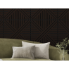 Mexen Linea 05 panel ścienny akustyczny 60 x 60 cm (4szt.), filc 9 mm, fornir techniczny, Czarny Dąb - S110-60607-05-046