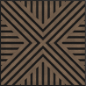 Mexen Linea 06 panel ścienny akustyczny 60 x 60 cm (4szt.), filc 9 mm, fornir techniczny, Ciemny Orzech - S110-60607-06-044