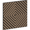 Mexen Linea 03 panel ścienny akustyczny 60 x 60 cm (4szt.), filc 9 mm, fornir techniczny, Jasny Orzech - S110-60607-03-047