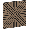 Mexen Linea 06 panel ścienny akustyczny 60 x 60 cm (4szt.), filc 9 mm, fornir techniczny, Jasny Orzech - S110-60607-06-047