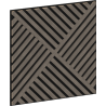 Mexen Linea 08 panel ścienny akustyczny 60 x 60 cm (4szt.), filc 9 mm, fornir techniczny, Szary Dąb - S110-60607-08-043