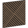 Mexen Linea 08 panel ścienny akustyczny 60 x 60 cm (4szt.), filc 9 mm, fornir techniczny, Ciemny Orzech - S110-60607-08-044