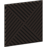 Mexen Linea 08 panel ścienny akustyczny 60 x 60 cm (4szt.), filc 9 mm, fornir techniczny, Czarny Dąb - S110-60607-08-046