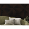 Mexen Linea 08 panel ścienny akustyczny 60 x 60 cm (4szt.), filc 9 mm, fornir techniczny, Czarny Dąb - S110-60607-08-046