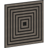 Mexen Linea 13 panel ścienny akustyczny 60 x 60 cm (4szt.), filc 9 mm, fornir techniczny, Szary Dąb - S110-60607-13-043