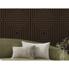 Mexen Linea 13 panel ścienny akustyczny 60 x 60 cm (4szt.), filc 9 mm, fornir techniczny, Dąb Mocca - S110-60607-13-045