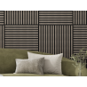 Mexen Linea 15 panel ścienny akustyczny 60 x 60 cm (4szt.), filc 9 mm, fornir techniczny, Szary Dąb - S110-60607-15-043