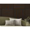 Mexen Linea 15 panel ścienny akustyczny 60 x 60 cm (4szt.), filc 9 mm, fornir techniczny, Dąb Mocca - S110-60607-15-045