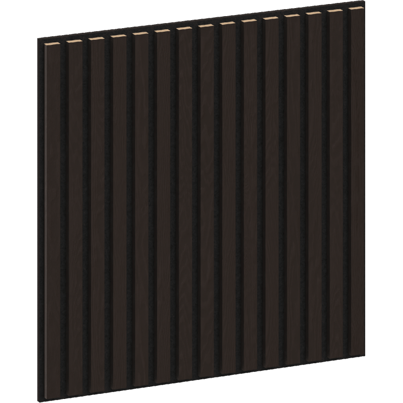 Mexen Linea 15 panel ścienny akustyczny 60 x 60 cm (4szt.), filc 9 mm, fornir techniczny, Czarny Dąb - S110-60607-15-046