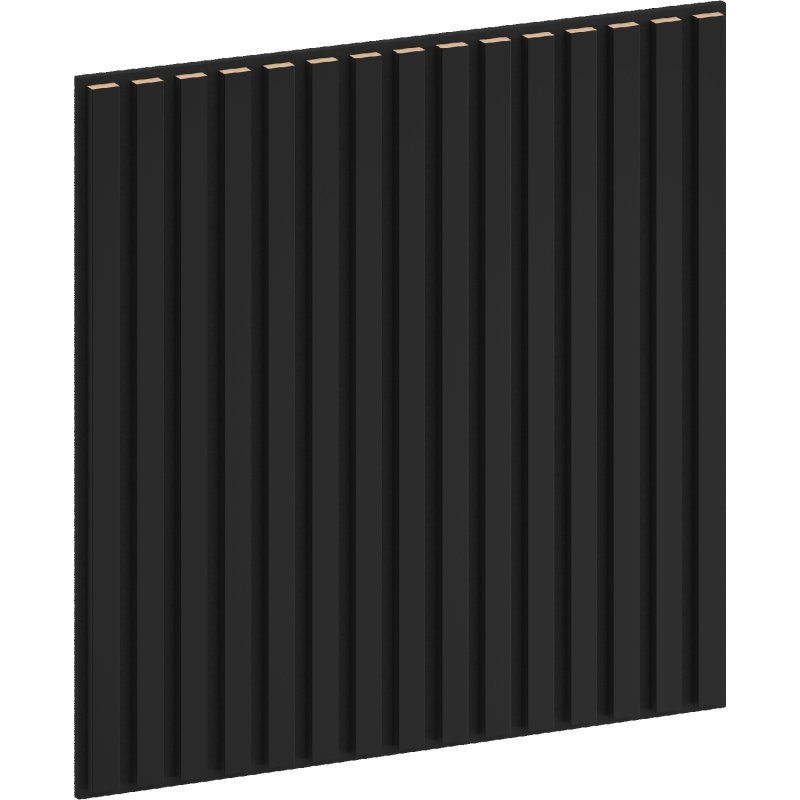 Mexen Linea 15 panel ścienny akustyczny 60 x 60 cm (4szt.), filc 9 mm, fornir techniczny, Czarny Mat - S110-60607-15-053