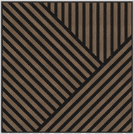 Mexen Linea 25 panel ścienny akustyczny 60 x 60 cm (4szt.), filc 9 mm, fornir techniczny, Ciemny Orzech - S110-60607-25-044