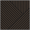 Mexen Linea 25 panel ścienny akustyczny 60 x 60 cm (4szt.), filc 9 mm, fornir techniczny, Dąb Mocca - S110-60607-25-045