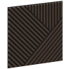 Mexen Linea 25 panel ścienny akustyczny 60 x 60 cm (4szt.), filc 9 mm, fornir techniczny, Dąb Mocca - S110-60607-25-045