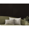Mexen Linea 25 panel ścienny akustyczny 60 x 60 cm (4szt.), filc 9 mm, fornir techniczny, Czarny Dąb - S110-60607-25-046
