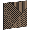 Mexen Linea 25 panel ścienny akustyczny 60 x 60 cm (4szt.), filc 9 mm, fornir techniczny, Jasny Orzech - S110-60607-25-047