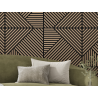 Mexen Linea 25 panel ścienny akustyczny 60 x 60 cm (4szt.), filc 9 mm, fornir techniczny, Jasny Orzech - S110-60607-25-047