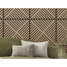 Mexen Linea 08 panel ścienny akustyczny 60 x 60 cm (4szt.), filc 9 mm, fornir techniczny, Bielony Dąb - S110-60607-08-040