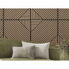 Mexen Linea 26 panel ścienny akustyczny 60 x 60 cm (4szt.), filc 9 mm, fornir techniczny, Jasny Orzech - S110-60607-26-047