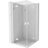 Mexen Mist-H L Duo kabina prysznicowa uchylna 80 x 80 cm, transparent, biała - 8A5L-080L-080P-20-00