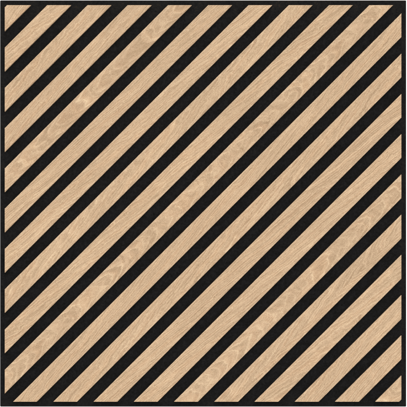 Mexen Linea 39 panel ścienny akustyczny 60 x 60 cm (4szt.), filc 9 mm, fornir techniczny, Bielony Dąb - S110-60607-39-040