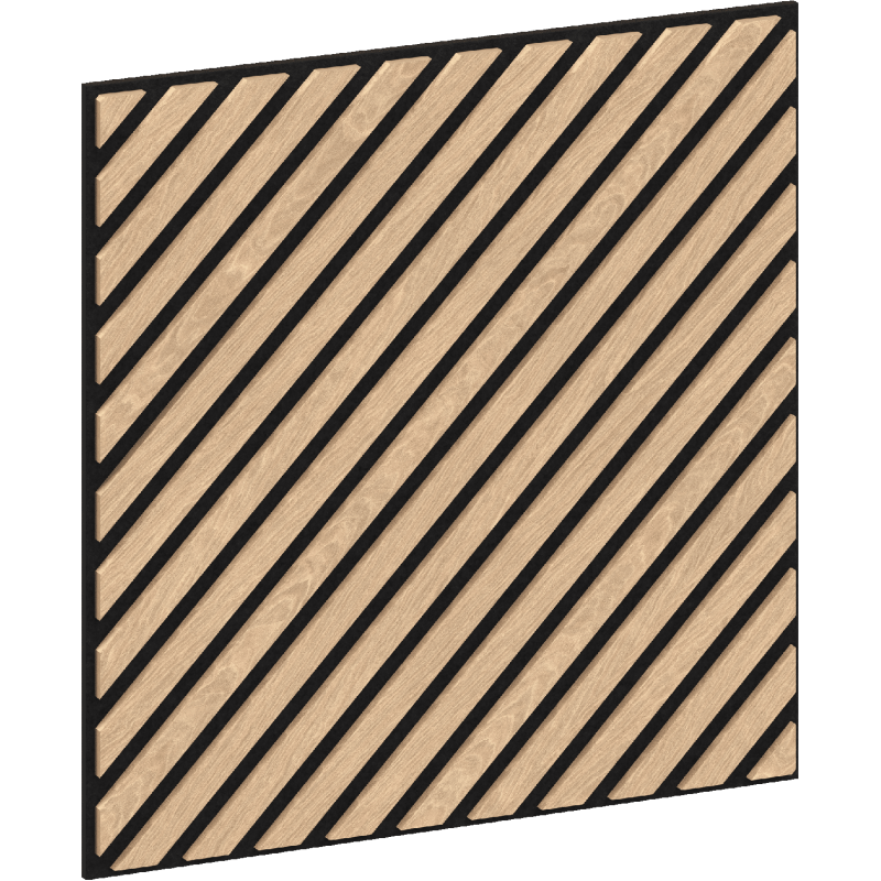 Mexen Linea 39 panel ścienny akustyczny 60 x 60 cm (4szt.), filc 9 mm, fornir techniczny, Bielony Dąb - S110-60607-39-040