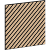 Mexen Linea 39 panel ścienny akustyczny 60 x 60 cm (4szt.), filc 9 mm, fornir techniczny, Bielony Dąb - S110-60607-39-040