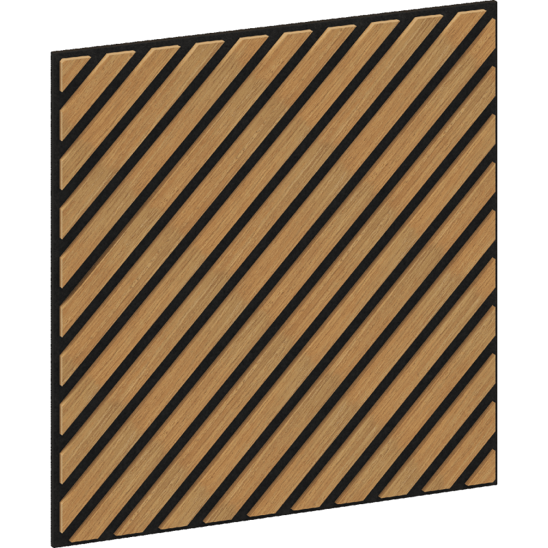 Mexen Linea 39 panel ścienny akustyczny 60 x 60 cm (4szt.), filc 9 mm, fornir techniczny, Dąb Classic - S110-60607-39-041