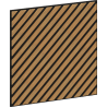 Mexen Linea 39 panel ścienny akustyczny 60 x 60 cm (4szt.), filc 9 mm, fornir techniczny, Dąb Classic - S110-60607-39-041