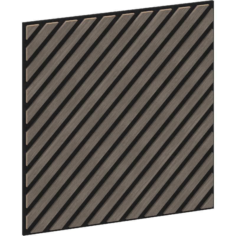 Mexen Linea 39 panel ścienny akustyczny 60 x 60 cm (4szt.), filc 9 mm, fornir techniczny, Szary Dąb - S110-60607-39-043