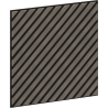 Mexen Linea 39 panel ścienny akustyczny 60 x 60 cm (4szt.), filc 9 mm, fornir techniczny, Szary Dąb - S110-60607-39-043