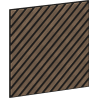Mexen Linea 39 panel ścienny akustyczny 60 x 60 cm (4szt.), filc 9 mm, fornir techniczny, Ciemny Orzech - S110-60607-39-044
