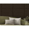 Mexen Linea 39 panel ścienny akustyczny 60 x 60 cm (4szt.), filc 9 mm, fornir techniczny, Dąb Mocca - S110-60607-39-045