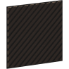 Mexen Linea 39 panel ścienny akustyczny 60 x 60 cm (4szt.), filc 9 mm, fornir techniczny, Czarny Dąb - S110-60607-39-046