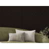 Mexen Linea 39 panel ścienny akustyczny 60 x 60 cm (4szt.), filc 9 mm, fornir techniczny, Czarny Dąb - S110-60607-39-046