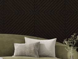 Mexen Linea 39 panel ścienny akustyczny 60 x 60 cm (4szt.), filc 9 mm, fornir techniczny, Czarny Dąb - S110-60607-39-046