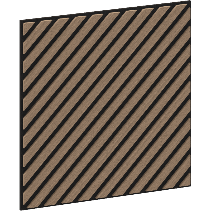 Mexen Linea 39 panel ścienny akustyczny 60 x 60 cm (4szt.), filc 9 mm, fornir techniczny, Jasny Orzech - S110-60607-39-047