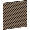 Mexen Linea 39 panel ścienny akustyczny 60 x 60 cm (4szt.), filc 9 mm, fornir techniczny, Jasny Orzech - S110-60607-39-047