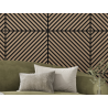 Mexen Linea 39 panel ścienny akustyczny 60 x 60 cm (4szt.), filc 9 mm, fornir techniczny, Jasny Orzech - S110-60607-39-047