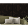 Mexen Linea 06 panel ścienny akustyczny 60 x 60 cm (4szt.), filc 9 mm, fornir techniczny, Czarny Dąb - S110-60607-06-046