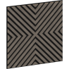 Mexen Linea 01 panel ścienny akustyczny 60 x 60 cm (4szt.), filc 9 mm, fornir techniczny, Szary Dąb - S110-60607-01-043