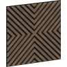 Mexen Linea 01 panel ścienny akustyczny 60 x 60 cm (4szt.), filc 9 mm, fornir techniczny, Ciemny Orzech - S110-60607-01-044