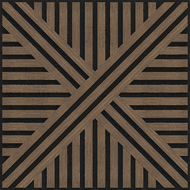 Mexen Linea 05 panel ścienny akustyczny 60 x 60 cm (4szt.), filc 9 mm, fornir techniczny, Ciemny Orzech - S110-60607-05-044