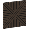 Mexen Linea 05 panel ścienny akustyczny 60 x 60 cm (4szt.), filc 9 mm, fornir techniczny, Dąb Mocca - S110-60607-05-045