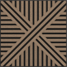 Mexen Linea 05 panel ścienny akustyczny 60 x 60 cm (4szt.), filc 9 mm, fornir techniczny, Jasny Orzech - S110-60607-05-047