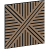 Mexen Linea 05 panel ścienny akustyczny 60 x 60 cm (4szt.), filc 9 mm, fornir techniczny, Jasny Orzech - S110-60607-05-047
